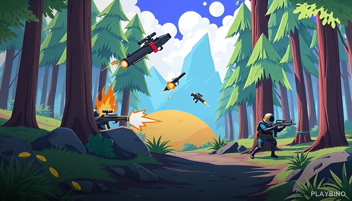Shooting Survival Skibidi Toilet: Wave Combat in a Surreal Forest image
