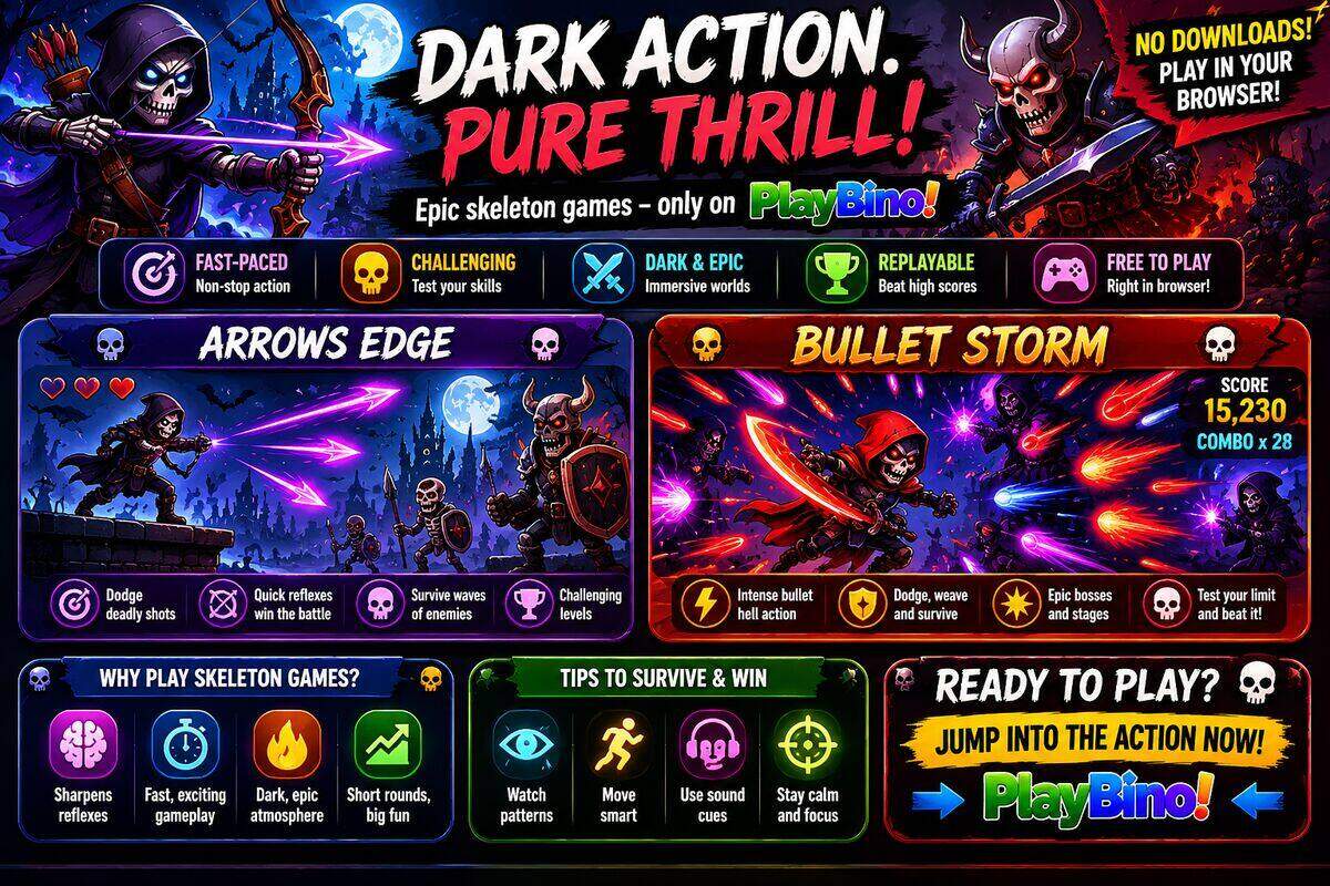 Skeleton Games Online: Thrills, Chills, and Browser Fun at PlayBino image