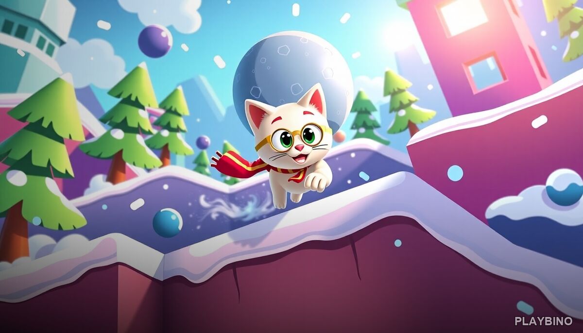 Snowball The Cat Catch and Go: Keys, Rescues, and Fast Platforming image