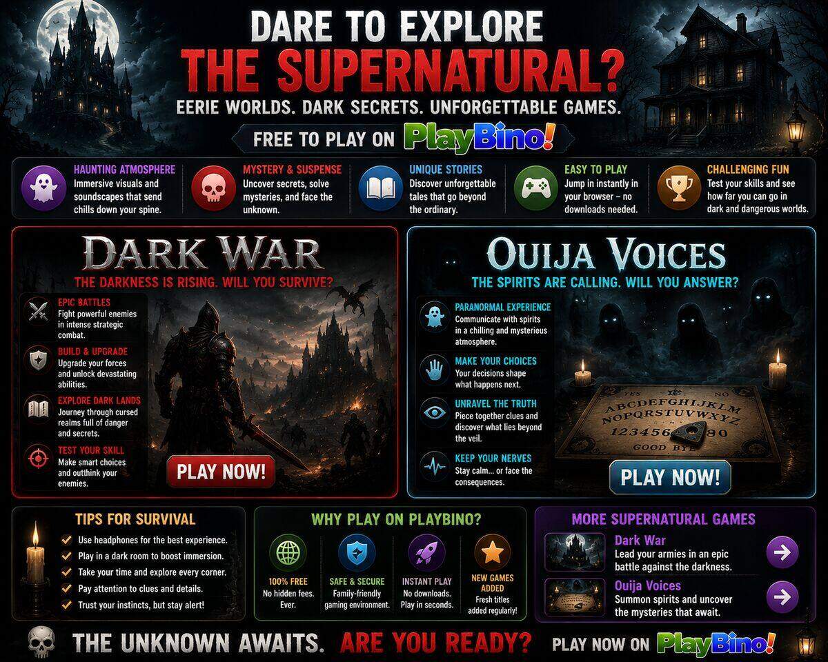 Explore the Best Supernatural Browser Games on PlayBino image