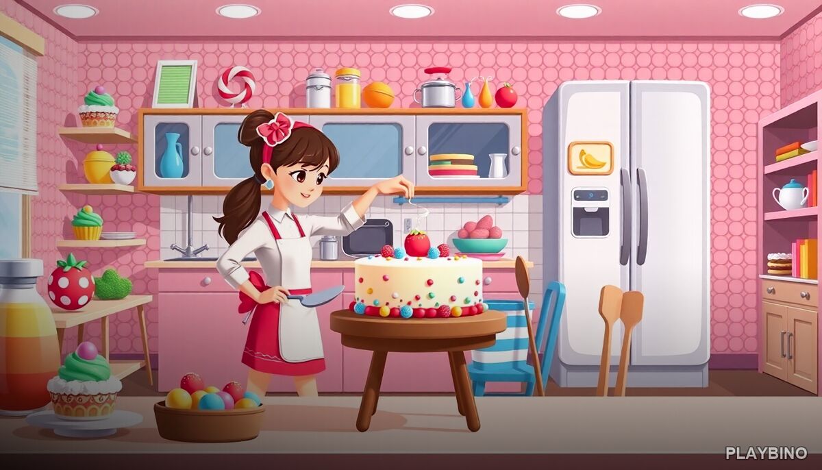Sweet Bakery Girls Cake: Baking, Decorating, and Dress-Up in One Game image