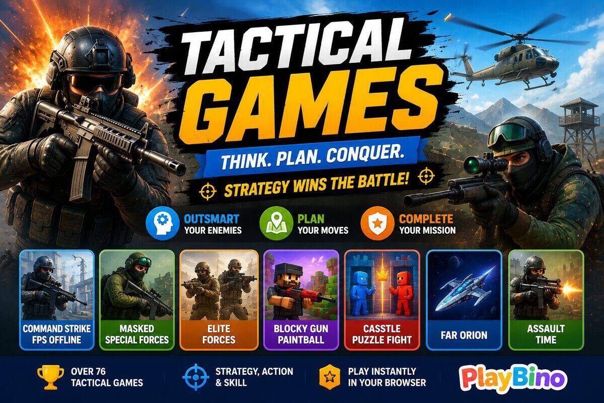 Think Before You Shoot: A Guide to Tactical Browser Games on PlayBino image