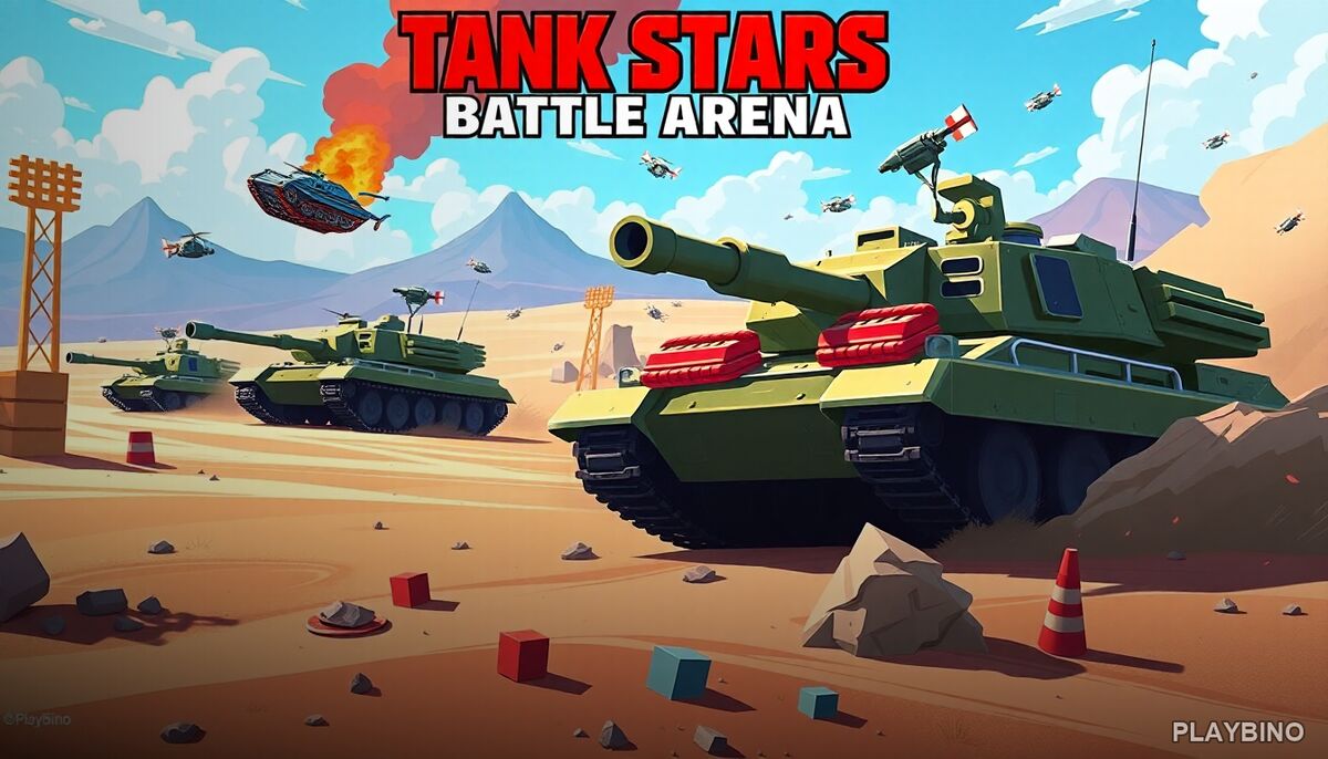 Tank Stars Battle Arena: Build, Aim, and Dominate the Battlefield image