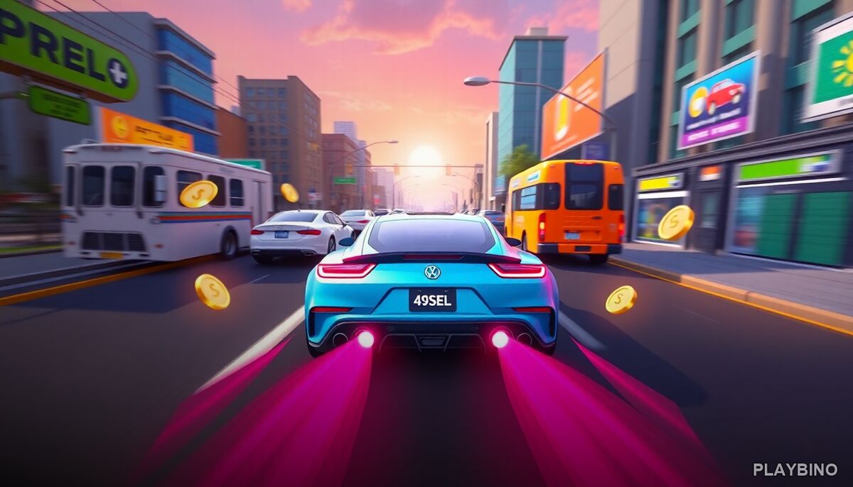 Test Drive Unlimited Game: Traffic Timing and Coin-Chasing Strategy image