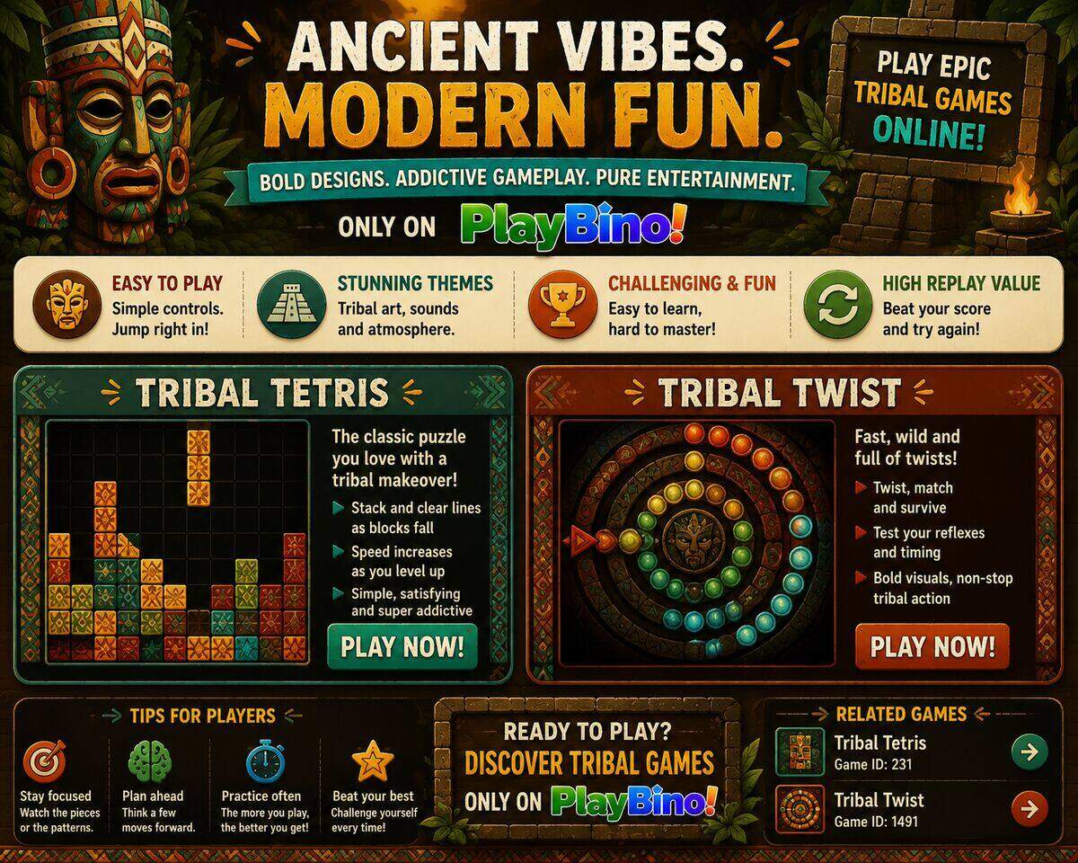 Discover the Best Tribal-Themed Browser Games on PlayBino image
