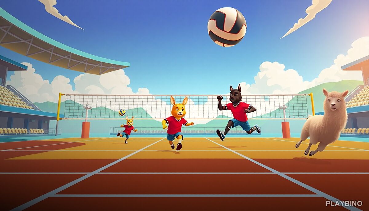 Volley Lama: Physics-Based Volleyball with Local Multiplayer image