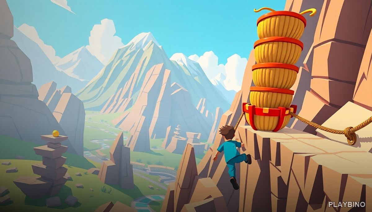 Wobble Rope 3D: Rope Swinging Down the Mountain image