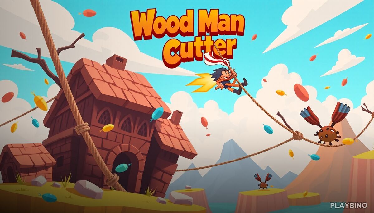 Wood Man Cutter: Swing, Rotate, and Cut Your Way Through Every Level image