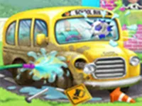 Sweet Baby Girl Messy School Cleaning image