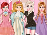 Princess Paper Doll Style Dress Up image