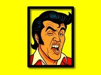 image bg Elvis Funny Face