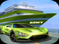 Army Truck Car Transport Game image