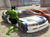 Chained Car vs Hulk Game image