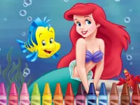 4GameGround - Little Mermaid Coloring image