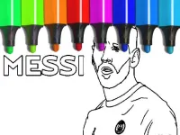 Messi Coloring Pages image