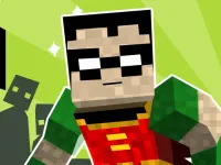 teen titans go minecraft teenage runner 3d image