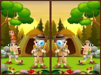 Spot 5 Differences Camping image