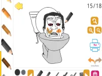 Skibidi  Coloring image