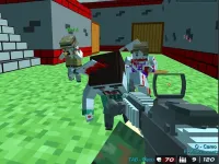 Shooting Zombie Blocky combat Warfare image