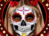 Kylie Jenner Halloween Face Art image