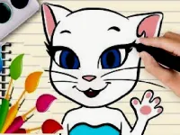 Talking Angela Coloring Book image