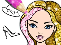 Fashion Coloring Book Glitter image