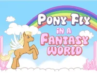 Pony fly in a fantasy world image